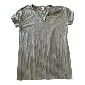 Victoria's Secret Olive Green V-Neck Women's Tee Size Large